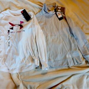 Under armour . Both nwt.  Size youth small/ medium